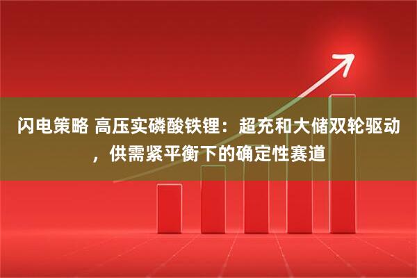闪电策略 高压实磷酸铁锂：超充和大储双轮驱动，供需紧平衡下的确定性赛道